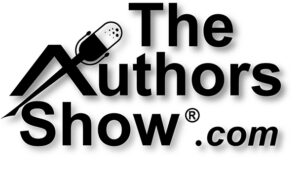 A black and white logo for the authors show.